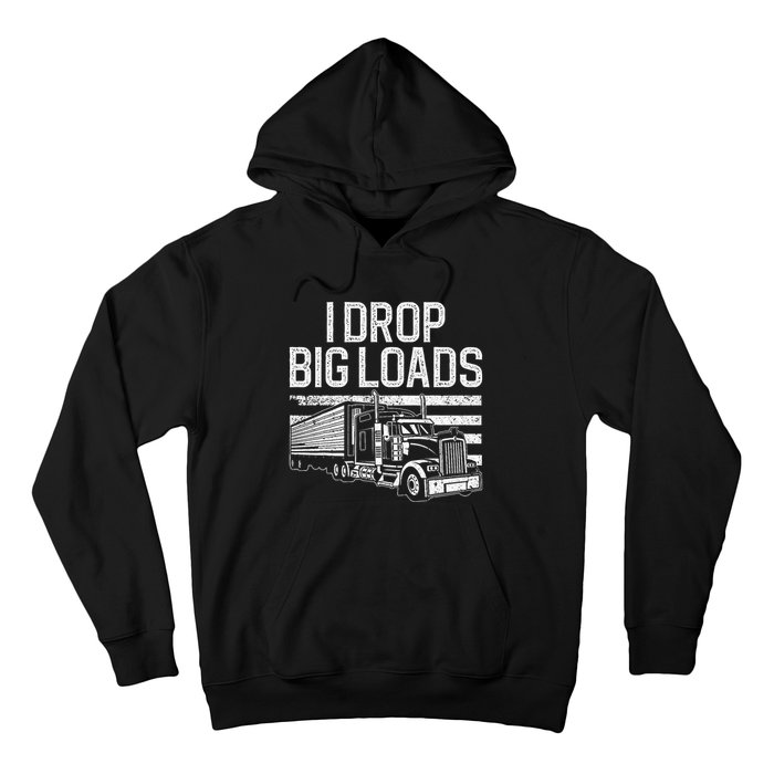 Funny Trucker Art Trucking Truck Driver Hoodie