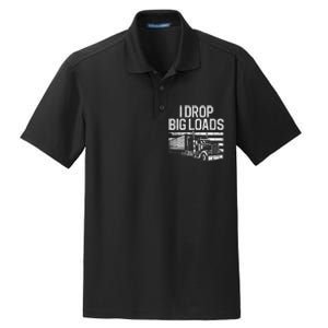 Funny Trucker Art Trucking Truck Driver Dry Zone Grid Polo