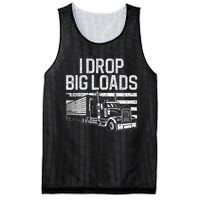 Funny Trucker Art Trucking Truck Driver Mesh Reversible Basketball Jersey Tank