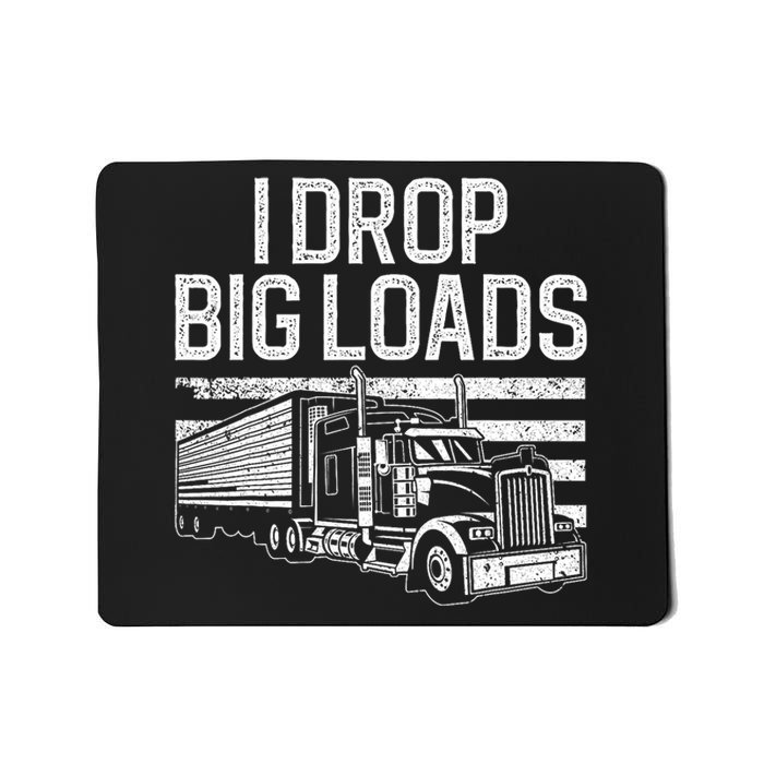 Funny Trucker Art Trucking Truck Driver Mousepad