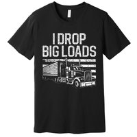 Funny Trucker Art Trucking Truck Driver Premium T-Shirt