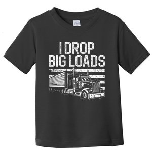 Funny Trucker Art Trucking Truck Driver Toddler T-Shirt