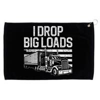 Funny Trucker Art Trucking Truck Driver Grommeted Golf Towel