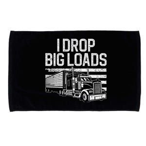 Funny Trucker Art Trucking Truck Driver Microfiber Hand Towel