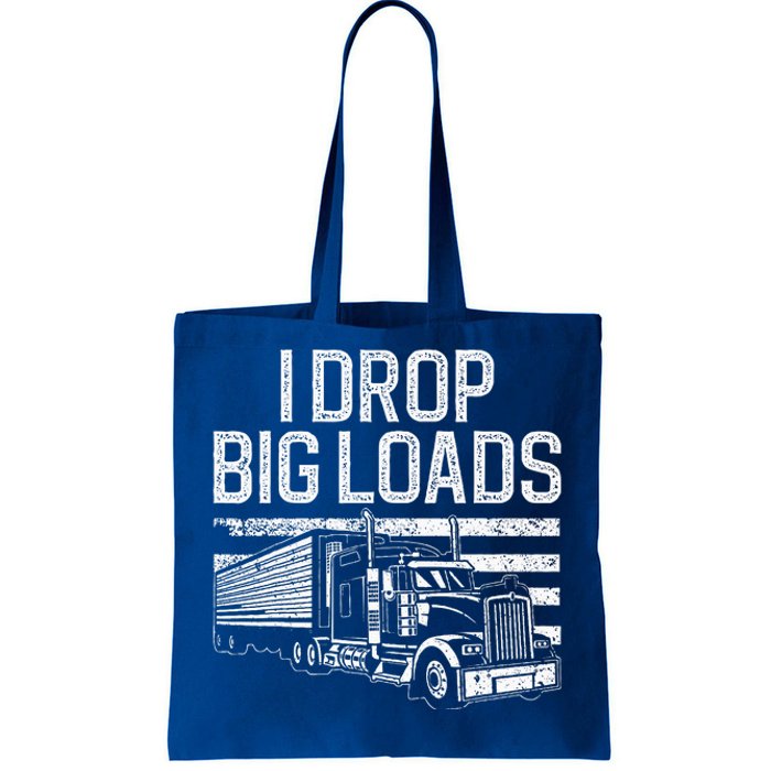 Funny Trucker Art For Trucking Truck Driver Tote Bag