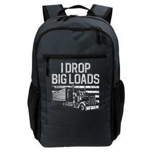 Funny Trucker Art For Trucking Truck Driver Daily Commute Backpack