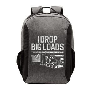 Funny Trucker Art For Trucking Truck Driver Vector Backpack