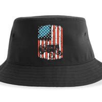 Farm Tractors American Flag Usa Patriotic Farming Rancher Sustainable Bucket Hat