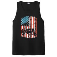 Farm Tractors American Flag Usa Patriotic Farming Rancher PosiCharge Competitor Tank