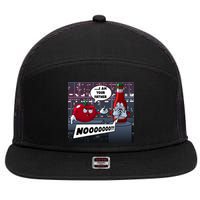 Funny Tomato And Ketchup I Am Your Father 7 Panel Mesh Trucker Snapback Hat