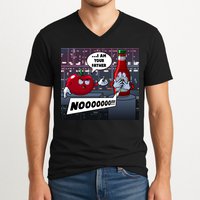 Funny Tomato And Ketchup I Am Your Father V-Neck T-Shirt