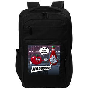 Funny Tomato And Ketchup I Am Your Father Impact Tech Backpack