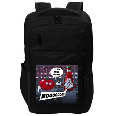 Funny Tomato And Ketchup I Am Your Father Impact Tech Backpack