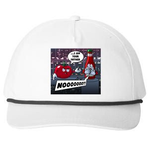 Funny Tomato And Ketchup I Am Your Father Snapback Five-Panel Rope Hat