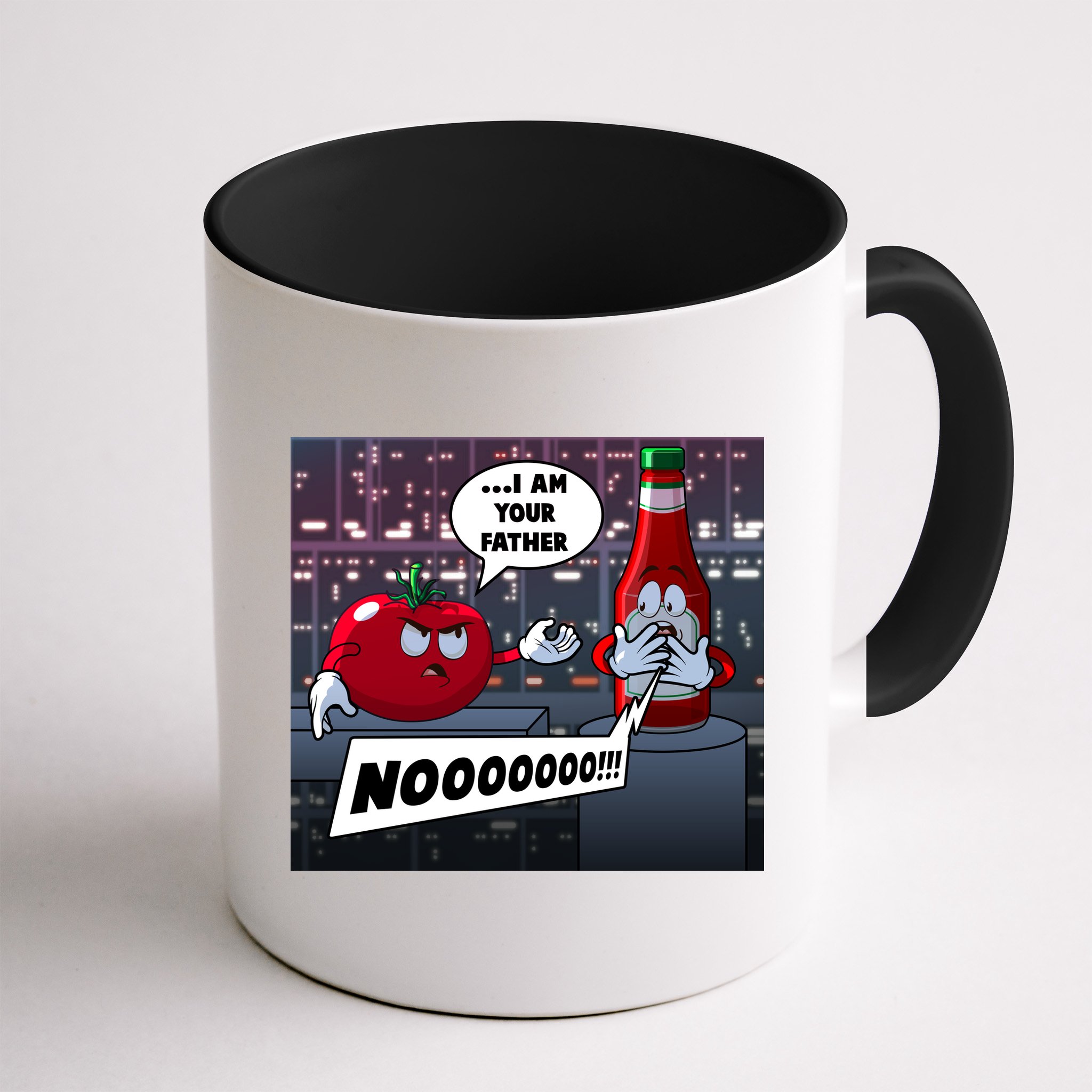 Funny Tomato And Ketchup I Am Your Father Mug