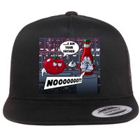 Funny Tomato And Ketchup I Am Your Father Flat Bill Trucker Hat
