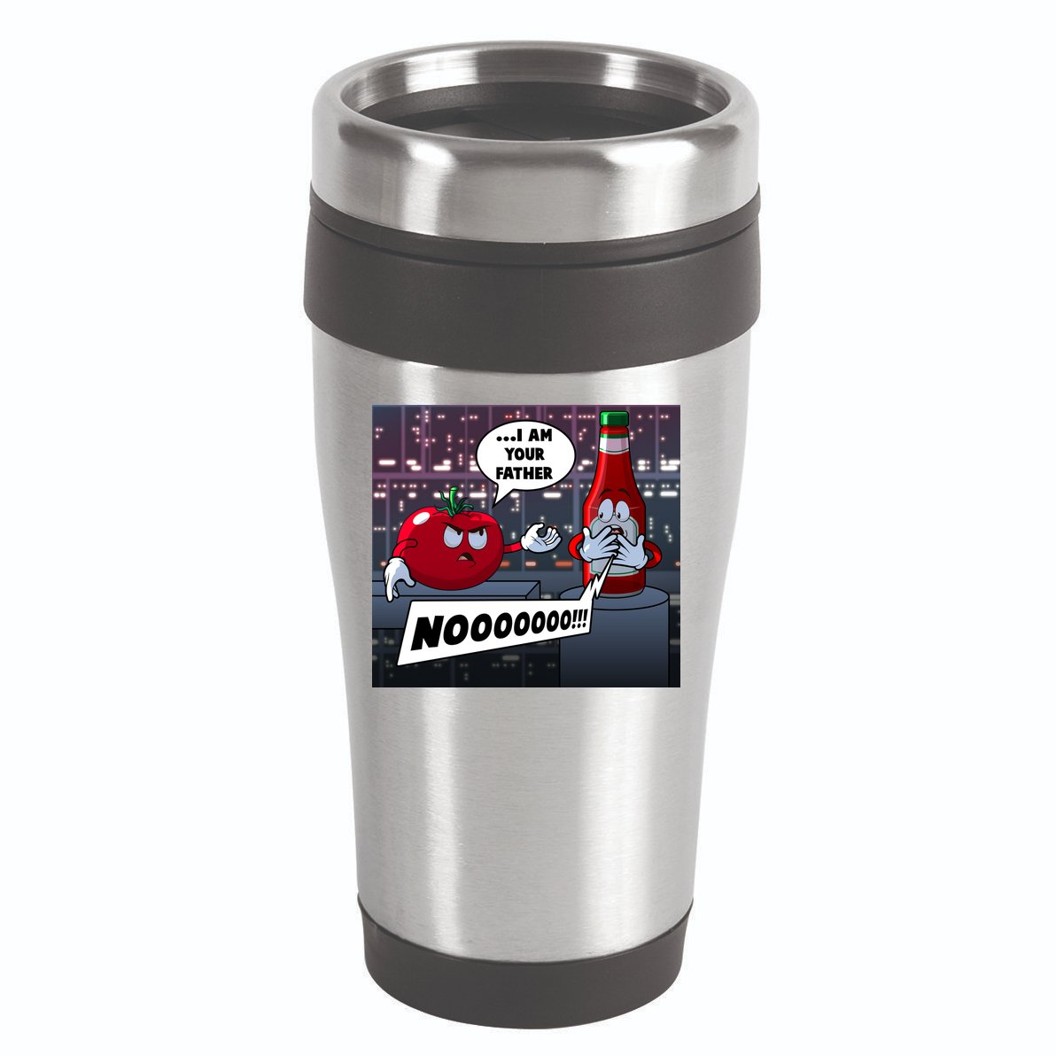 Funny Tomato And Ketchup I Am Your Father 16oz Travel Tumbler