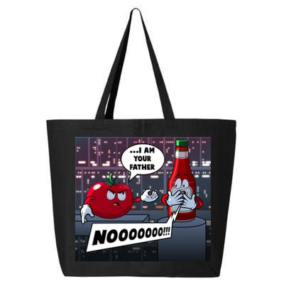 Funny Tomato And Ketchup I Am Your Father 25L Jumbo Tote