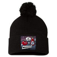 Funny Tomato And Ketchup I Am Your Father Pom Pom 12in Knit Beanie