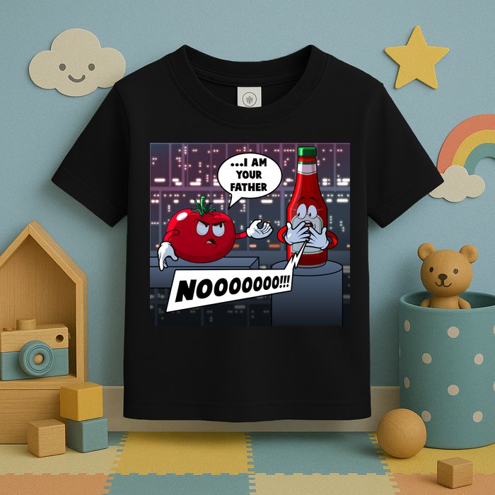 Funny Tomato And Ketchup I Am Your Father Toddler T-Shirt