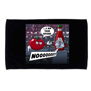 Funny Tomato And Ketchup I Am Your Father Microfiber Hand Towel