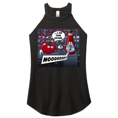 Funny Tomato And Ketchup I Am Your Father Women's Perfect Tri Rocker Tank