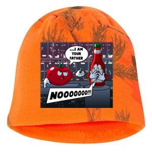 Funny Tomato And Ketchup I Am Your Father Kati - Camo Knit Beanie