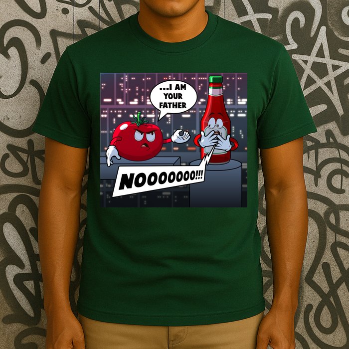 Funny Tomato And Ketchup I Am Your Father T-Shirt
