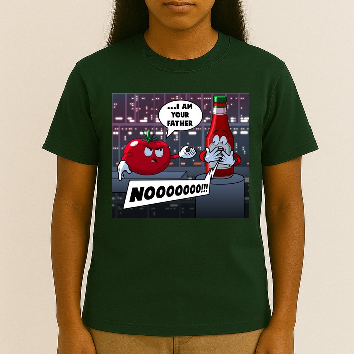 Funny Tomato And Ketchup I Am Your Father T-Shirt