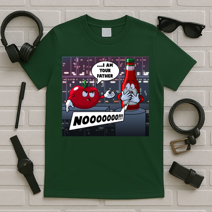 Funny Tomato And Ketchup I Am Your Father T-Shirt