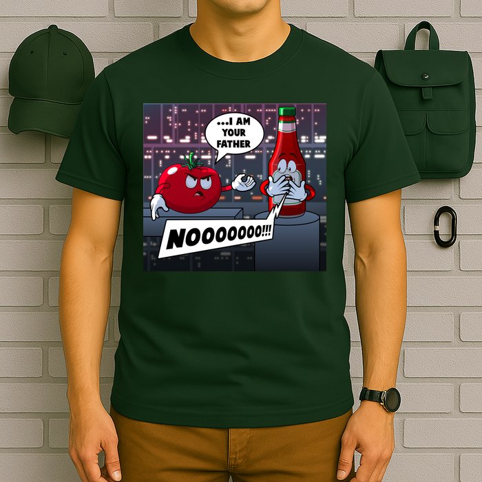 Funny Tomato And Ketchup I Am Your Father T-Shirt