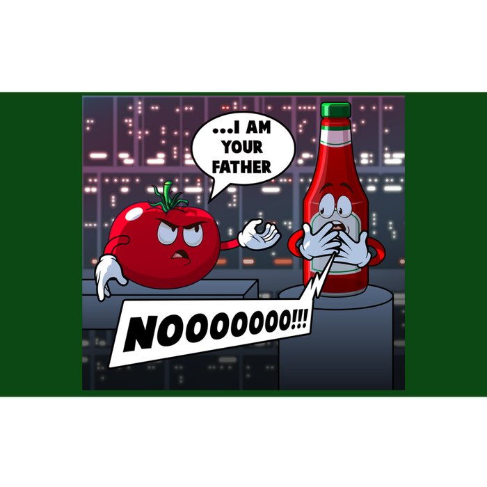 Funny Tomato And Ketchup I Am Your Father Bumper Sticker