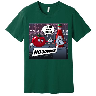 Funny Tomato And Ketchup I Am Your Father Premium T-Shirt