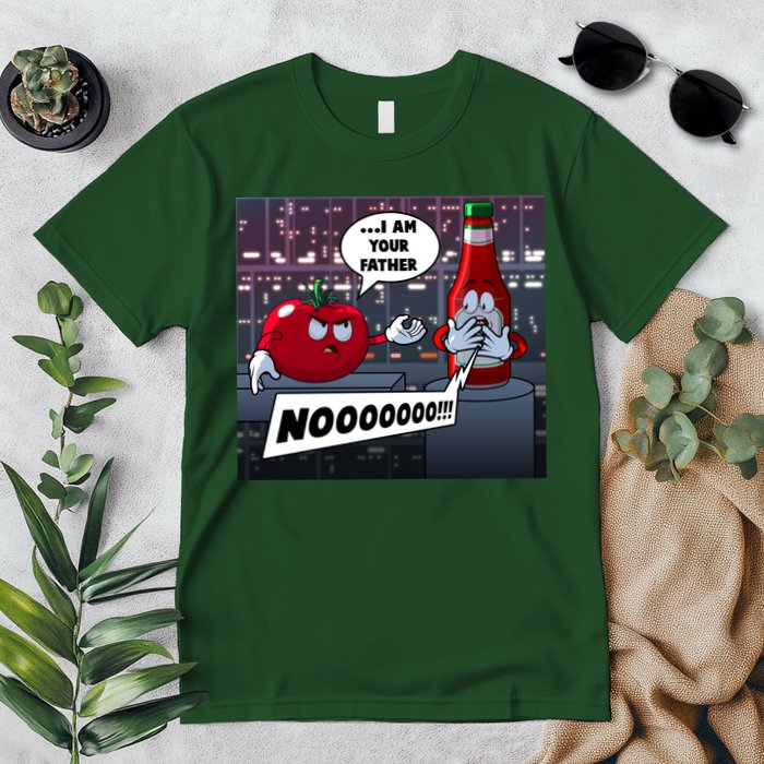 Funny Tomato And Ketchup I Am Your Father Premium T-Shirt