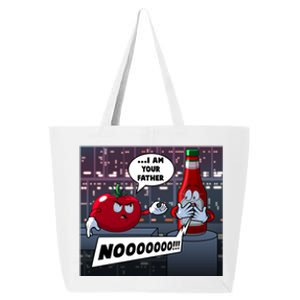 Funny Tomato And Ketchup I Am Your Father 25L Jumbo Tote