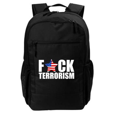 Fuck Terrorists! American Flag Star Daily Commute Backpack