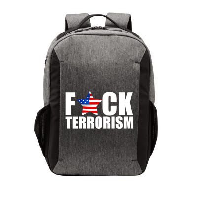 Fuck Terrorists! American Flag Star Vector Backpack