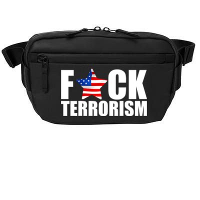 Fuck Terrorists! American Flag Star Crossbody Pack