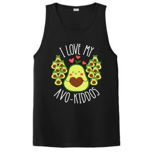 Funny Teacher Avocado Valentine's Day Cute Retro Wo PosiCharge Competitor Tank