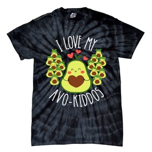 Funny Teacher Avocado Valentine's Day Cute Retro Wo Tie-Dye T-Shirt