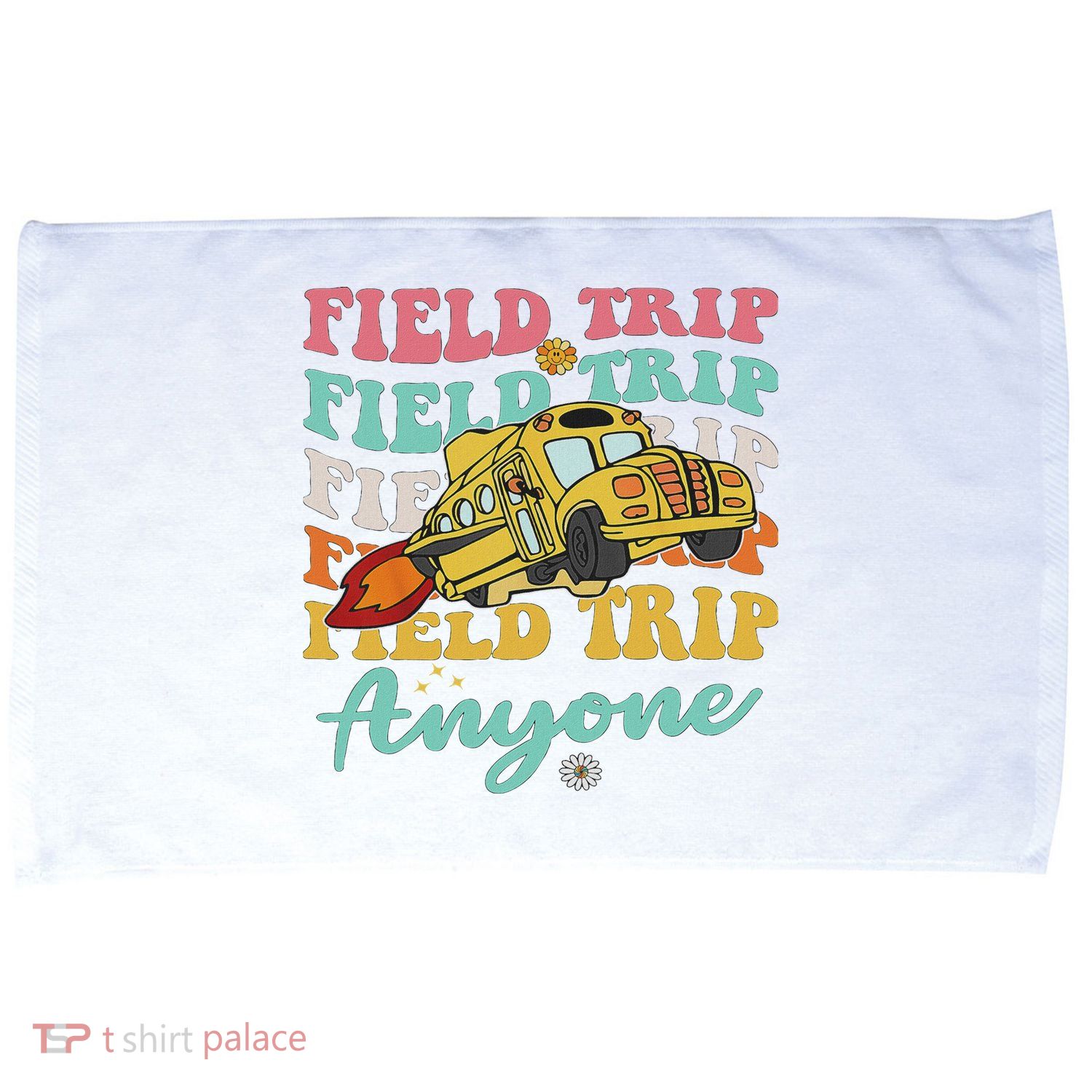 Field Trip Anyone Field Day Teacher Microfiber Hand Towel
