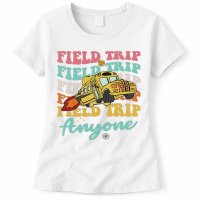Field Trip Anyone Field Day Teacher Womens T-Shirt