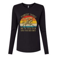 Fornicate Thyself And The Steed Upon Which Thou Didst Arrive Womens Cotton Relaxed Long Sleeve T-Shirt