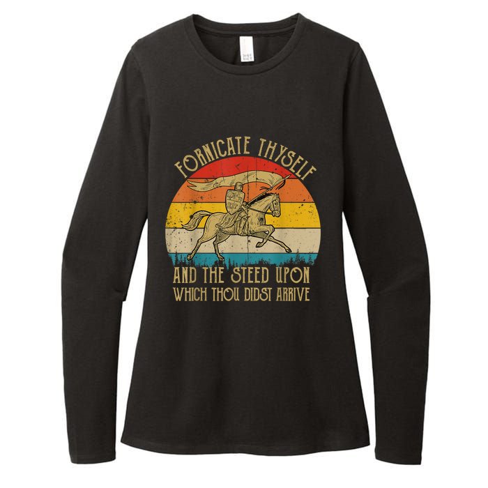 Fornicate Thyself And The Steed Upon Which Thou Didst Arrive Womens CVC Long Sleeve Shirt