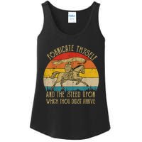 Fornicate Thyself And The Steed Upon Which Thou Didst Arrive Ladies Essential Tank