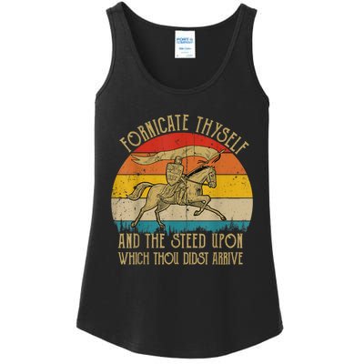 Fornicate Thyself And The Steed Upon Which Thou Didst Arrive Ladies Essential Tank