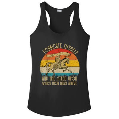 Fornicate Thyself And The Steed Upon Which Thou Didst Arrive Ladies PosiCharge Competitor Racerback Tank