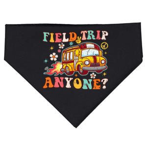 Field Trip Anyone Groovy School Bus Driver Yellow Bus USA-Made Doggie Bandana