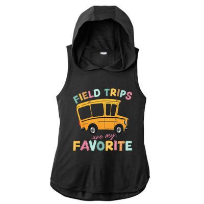 Field Trips Are My Favorite Field Trip Teacher Group Costume Ladies PosiCharge Tri-Blend Wicking Draft Hoodie Tank