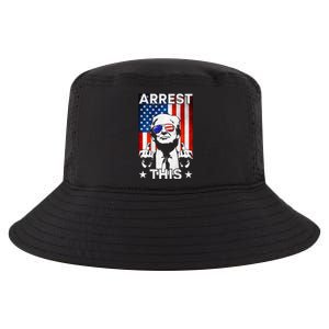 Funny Trump Arrest This American Flag Trump 2024 Cool Comfort Performance Bucket Hat